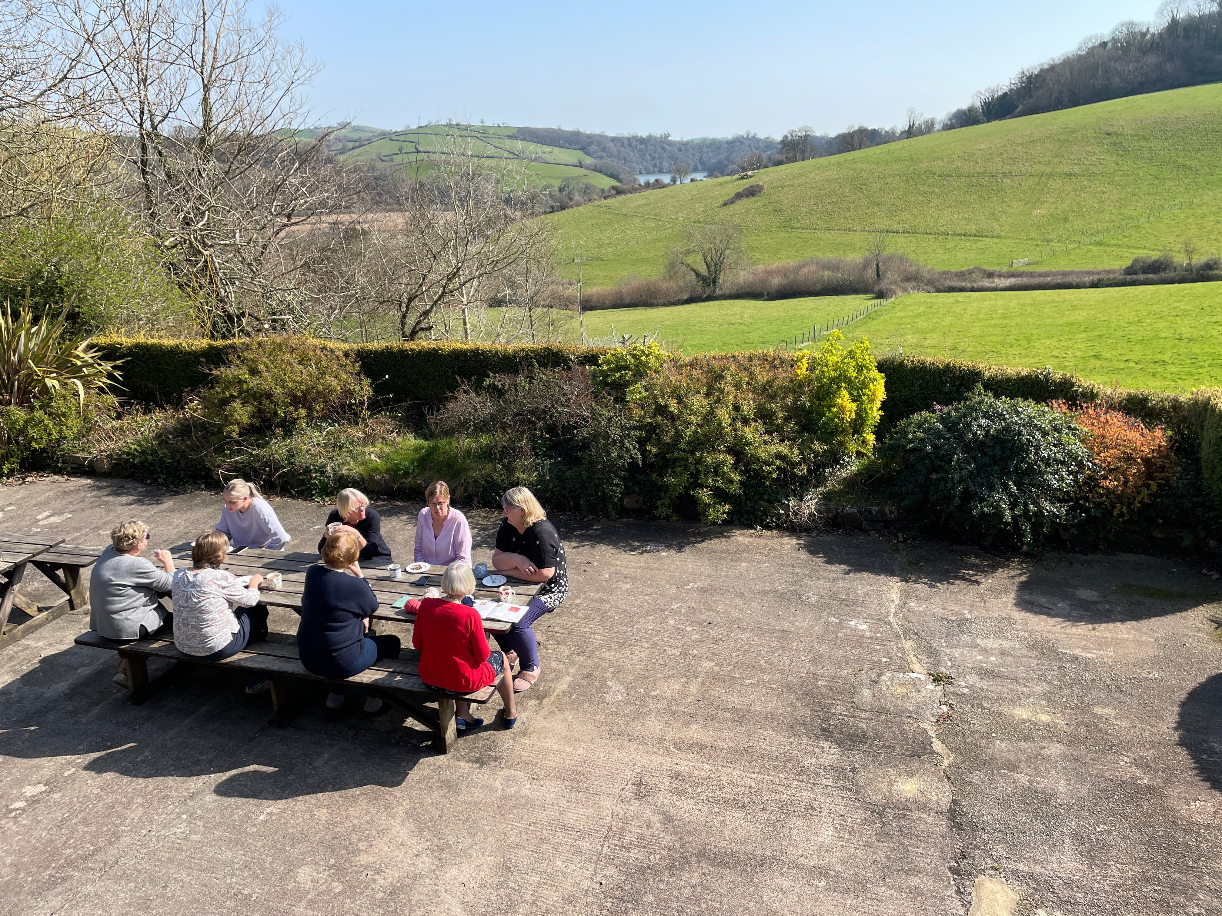 Coffee break in the sunshine