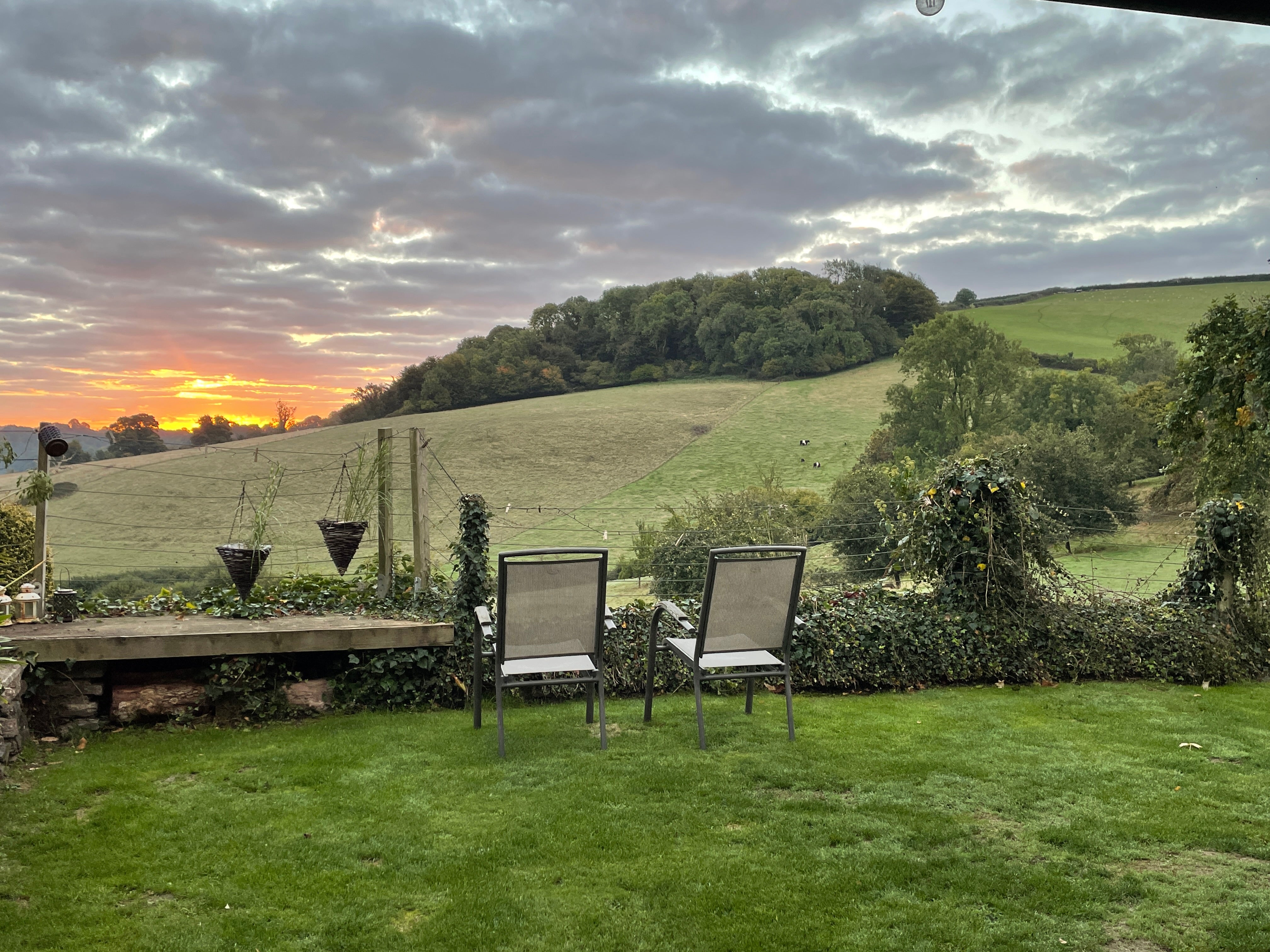 A seat with a view...sewing retreat, Devon